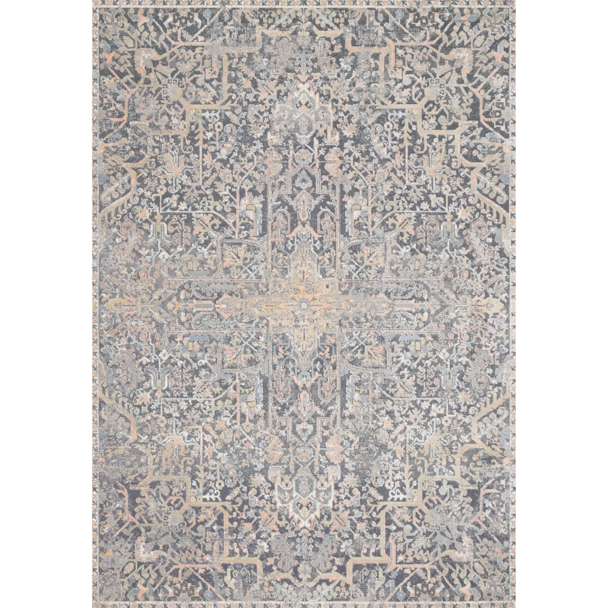 Lucia 2'-8" X 8' Rug, Charcoal / Multi