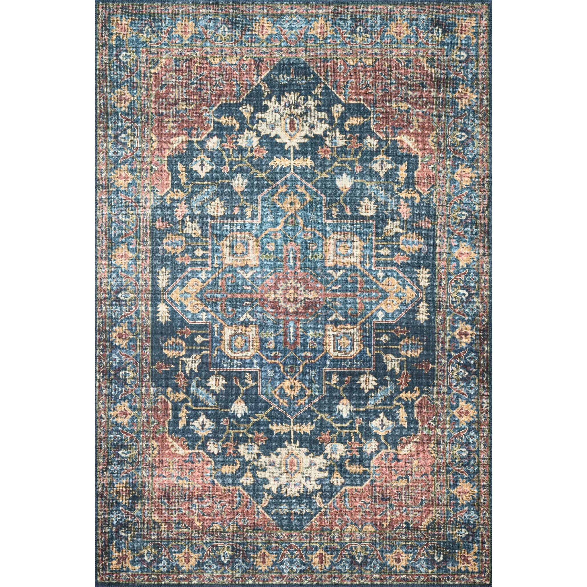Skye 9'-0" X 12'-0" Rug, Denim / Brick