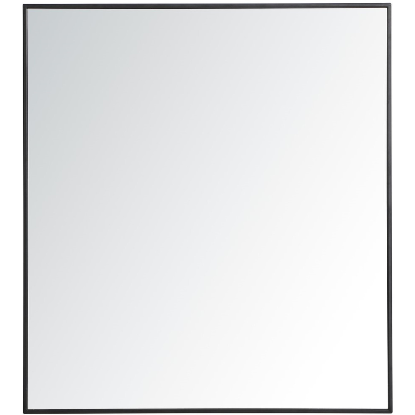Metal frame rectangle mirror 36 inch in Black
