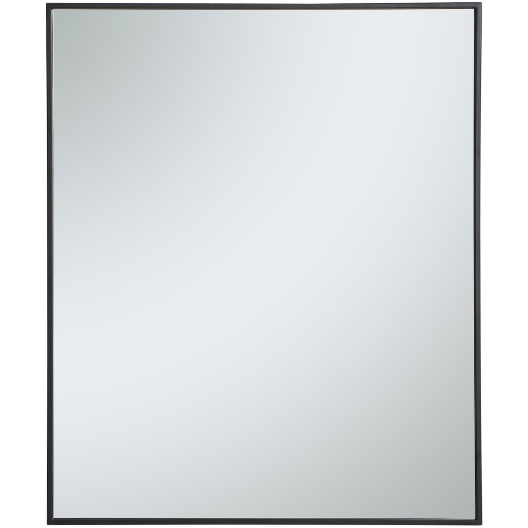 Metal frame rectangle mirror 30 inch in Black