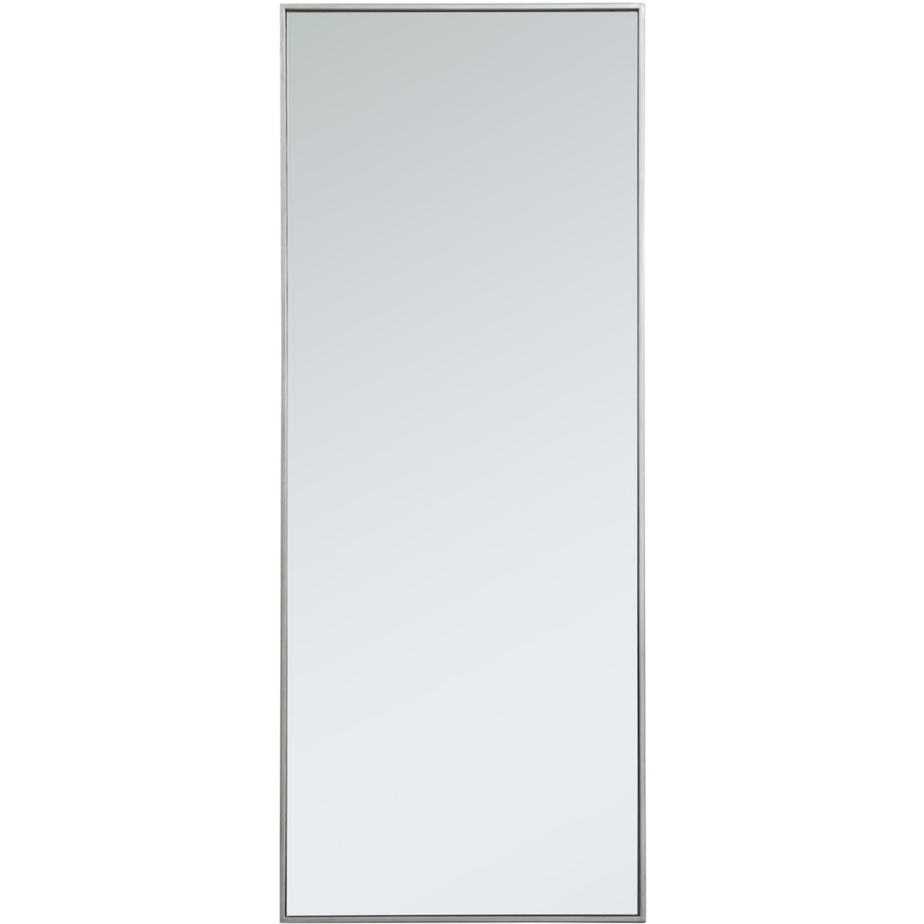 Metal frame rectangle mirror 24 inch in Sliver