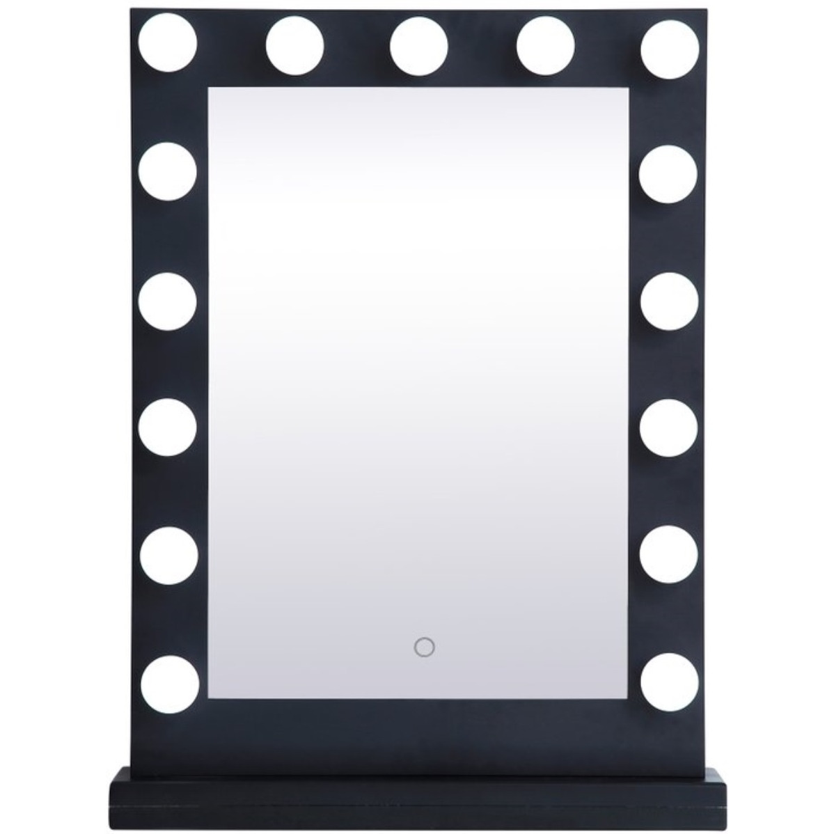 Brenda 24 inch by 32 inch plug in LED 5000K mirror in black
