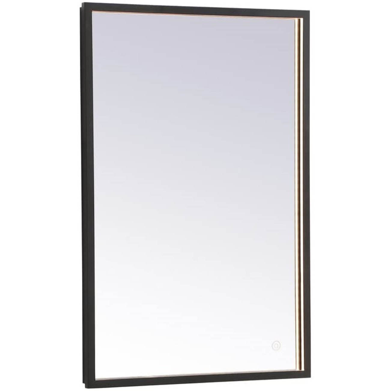 Pier 18x30 inch LED mirror with adjustable color temperature 3000K/4200K/6400K in black