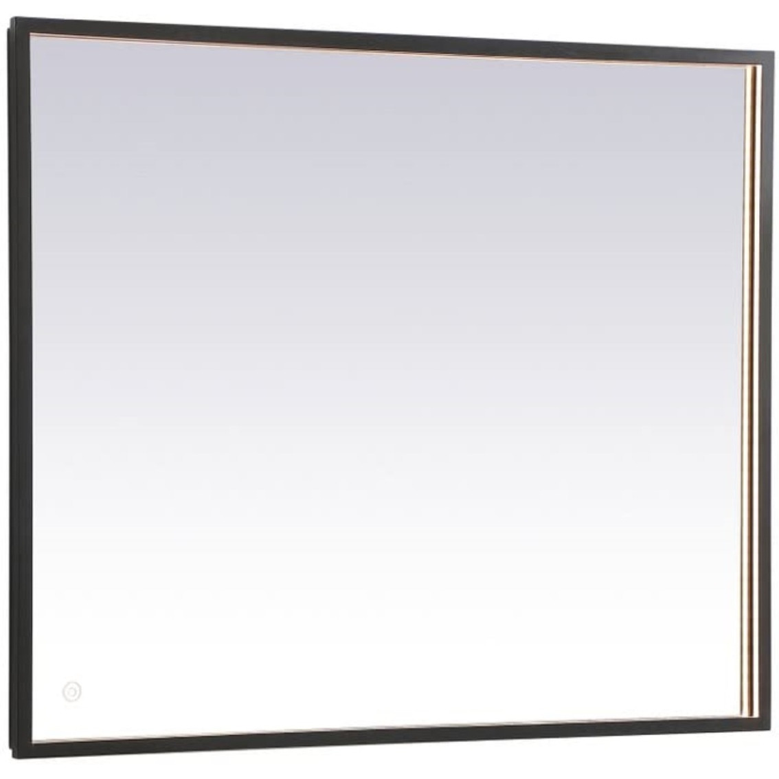 Pier 27x40 inch LED mirror with adjustable color temperature 3000K/4200K/6400K in black