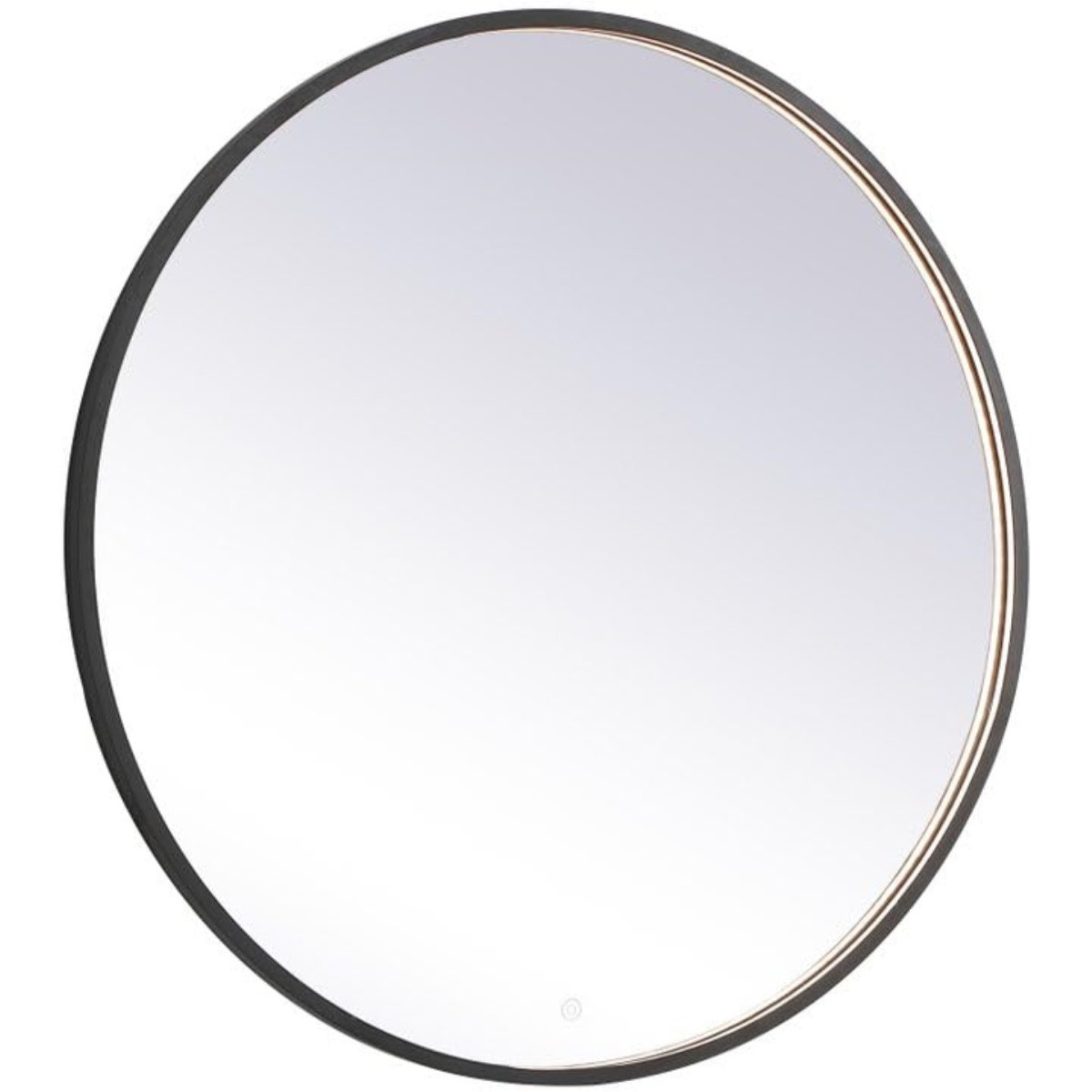Pier 39 inch LED mirror with adjustable color temperature 3000K/4200K/6400K in black