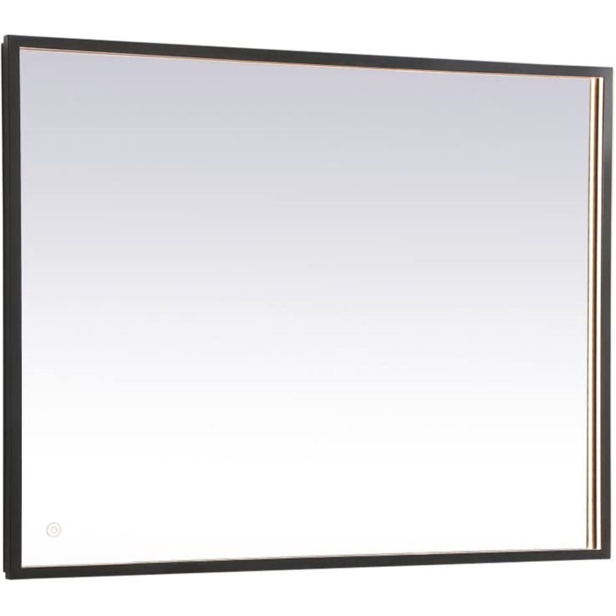 Pier 30x30 inch LED mirror with adjustable color temperature 3000K/4200K/6400K in black