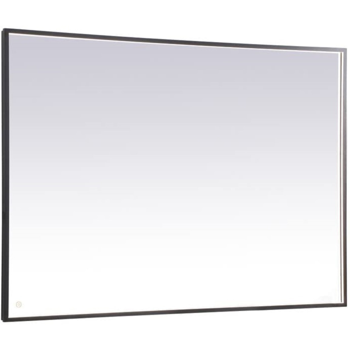 Pier 42x60 inch LED mirror with adjustable color temperature 3000K/4200K/6400K in black