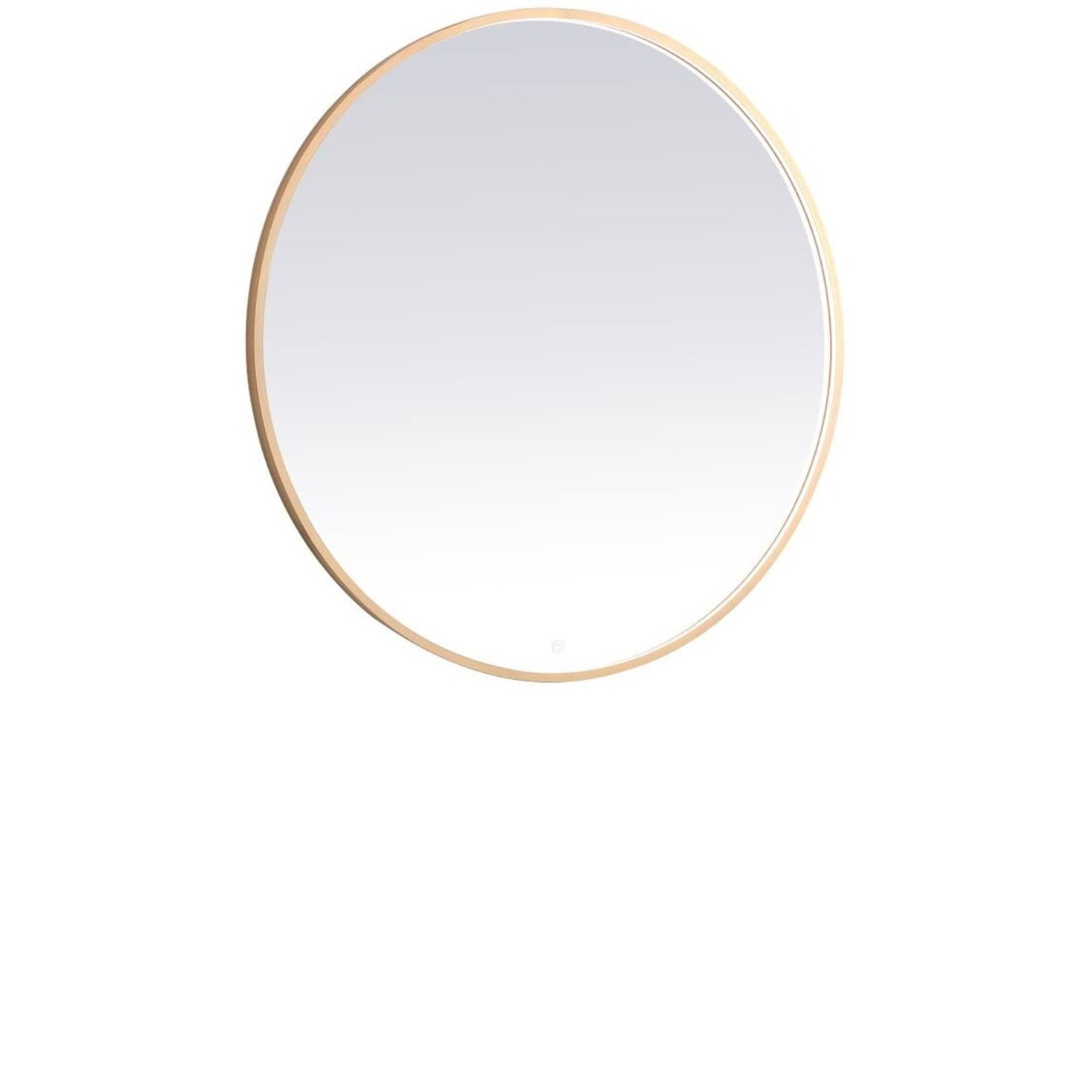 Pier 30x36 inch LED mirror with adjustable color temperature 3000K/4200K/6400K in brass