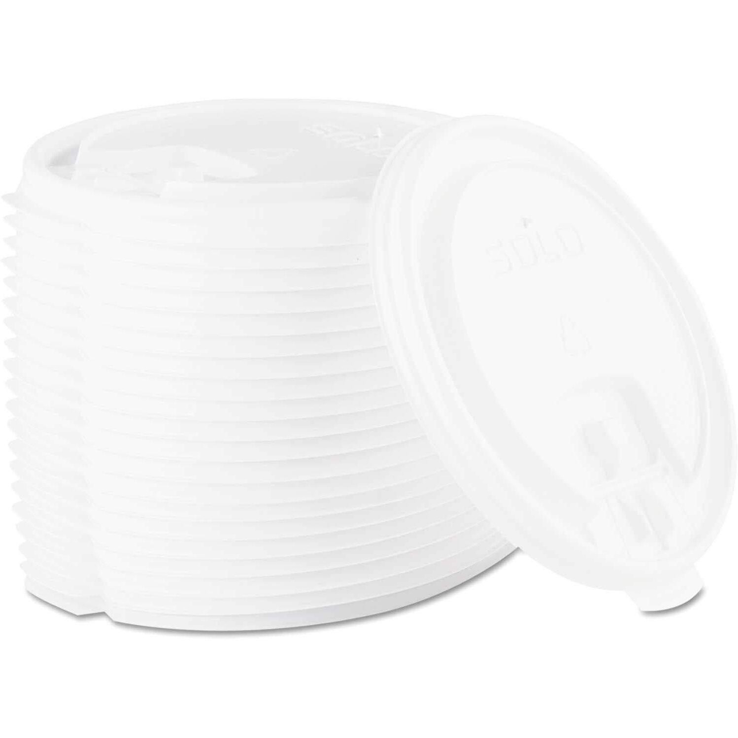 Solo Cup Company LB3161-00007 Liftback & Lock Tab Cup Lids for Foam Cups- 16 oz- White- 1000-Carton