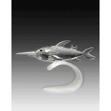Asfour Crystal 960-65 4.33 L x 2.87 H in. Crystal Swordfish Sea Figurines