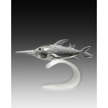 Asfour Crystal 960-65 4.33 L x 2.87 H in. Crystal Swordfish Sea Figurines
