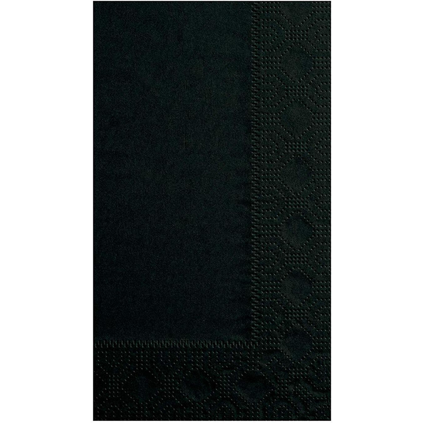 Hoffmaster 180513 15 x 17 in. Dinner Napkins 2-Ply  Black