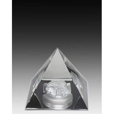 Asfour Crystal 54-45 1.88 L x 1.69 H in. Crystal Pyramid - Cleopatra Egyptian Figurines