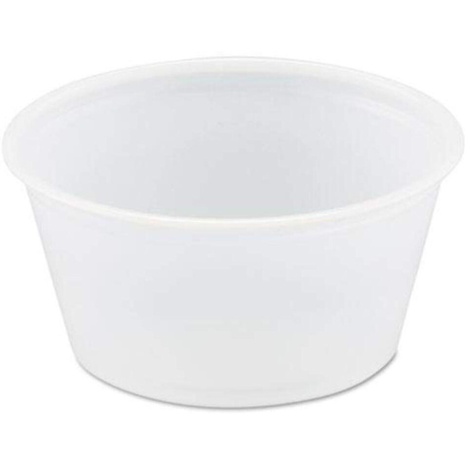 Solo Cups DCCP200N Polystyrene Portion Cups&44 Translucent.