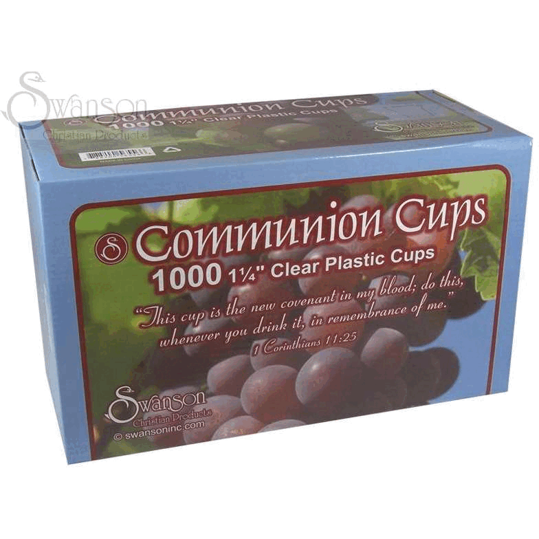 Swanson Christian Supply 101615 Communion - Cup - Disposable - Clear - 1 - 0.25 in.