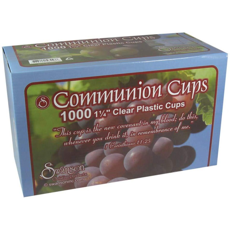 Swanson Christian Supply 101615 Communion - Cup - Disposable - Clear - 1 - 0.25 in.