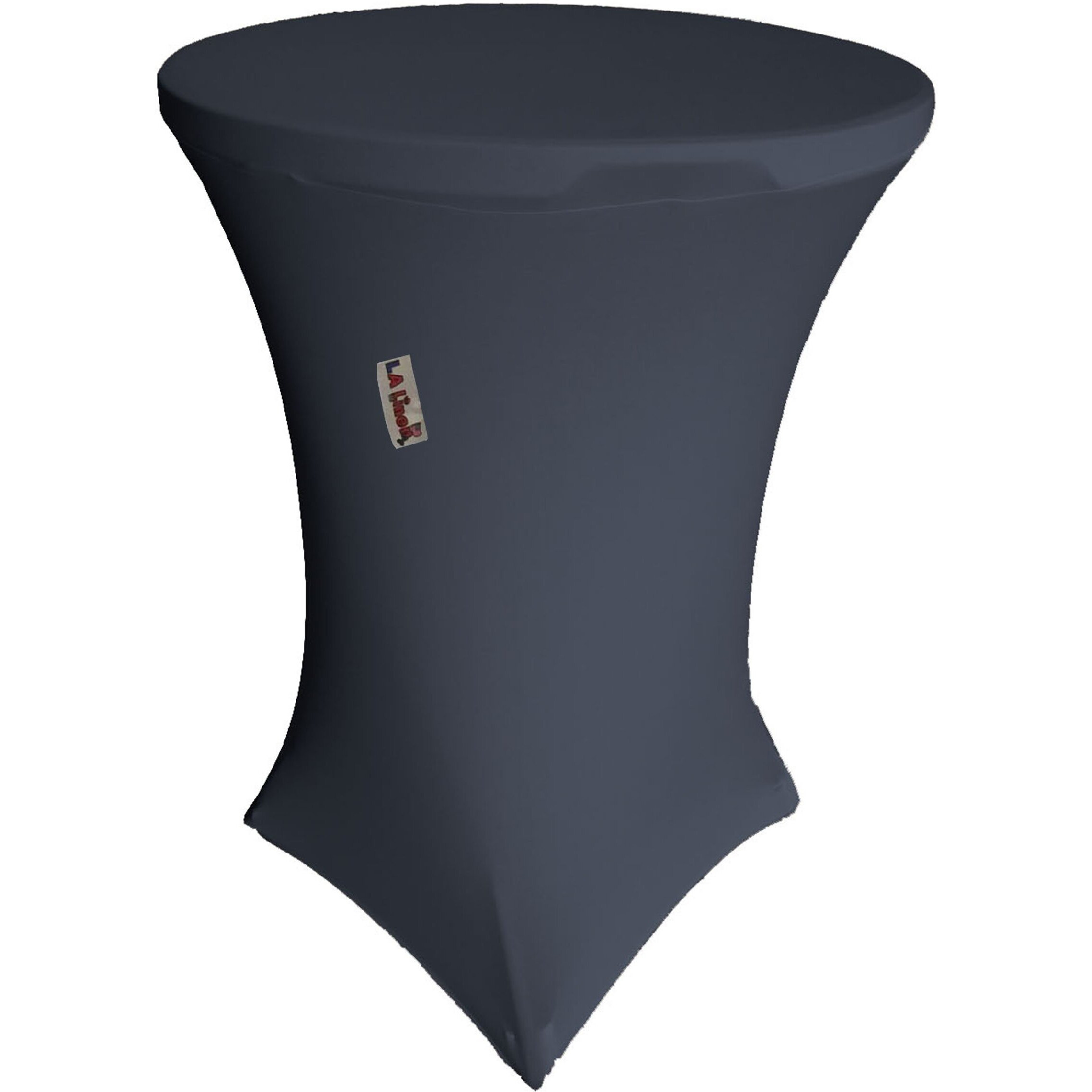 LA Linen TCSpandex36Rx30H-NavyX72 Round Spandex Tablecloth  Navy - 36 x 30 in.