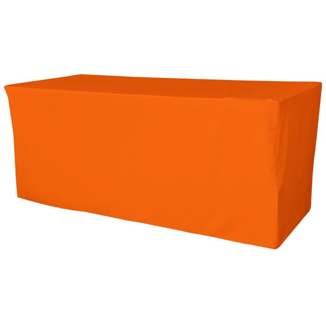 TCpop-fit-72x30x30-OrangeP48 2.23 lbs Polyester Poplin Fitted Tablecloth  Orange