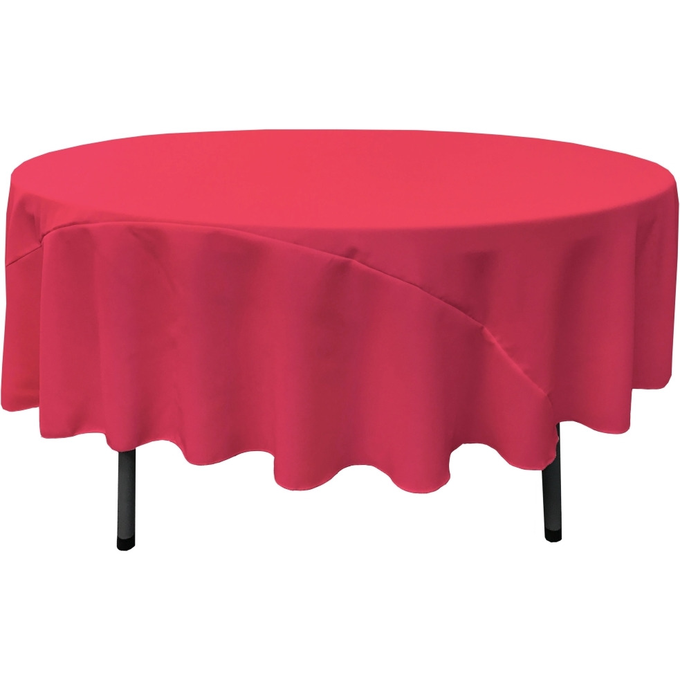 TCpop90R-FuchsiaP49 Polyester Poplin Tablecloth  Fuchsia - 90 in. Round