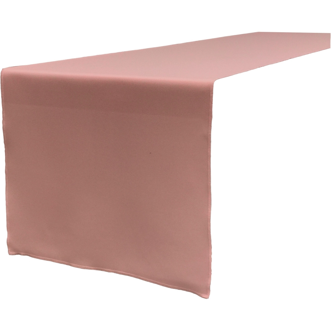 TCpop14x108-RoseP79 Polyester Poplin Table Runner  Dusty Rose - 14 x 108 in.
