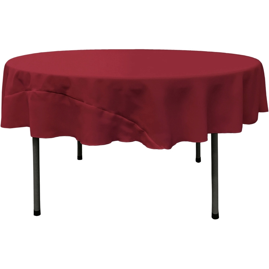 TCpop72R-CranberryP28 Polyester Poplin Tablecloth  Cranberry - 72 in. Round