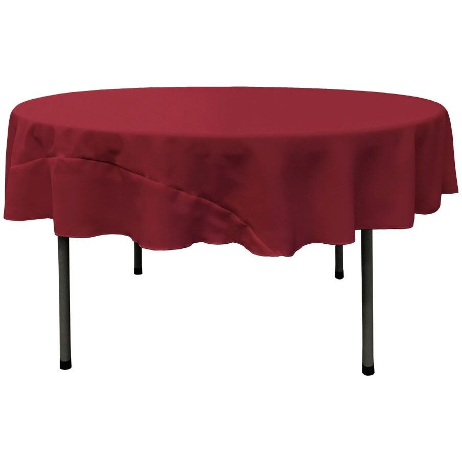TCpop72R-CranberryP28 Polyester Poplin Tablecloth  Cranberry - 72 in. Round
