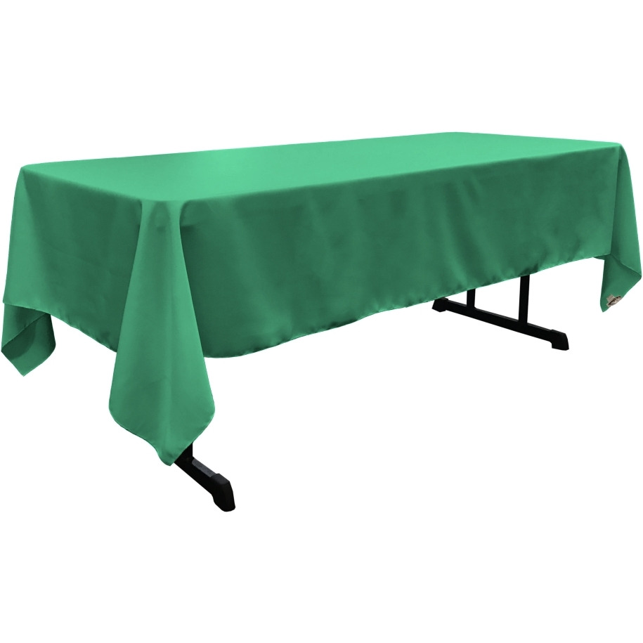 TCpop60x108-JadeP53 Polyester Poplin Rectangular Tablecloth  Jade - 60 x 108 in.