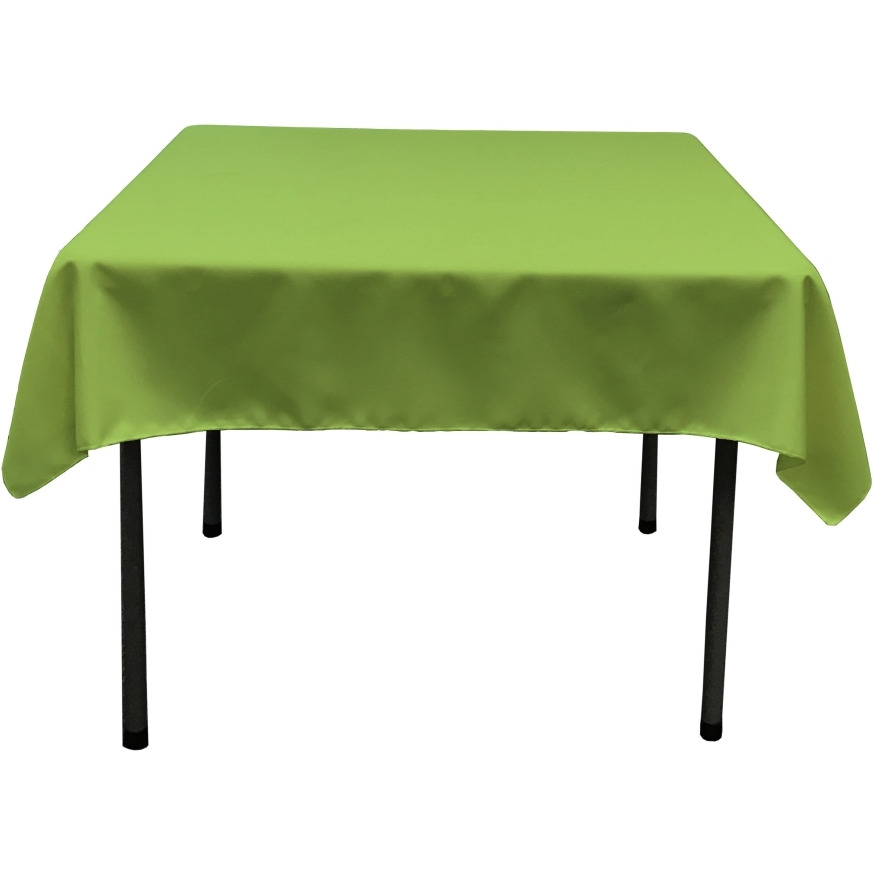 TCpop58x58-LimeP84 Polyester Poplin Square Tablecloth  Lime - 58 x 58 in.