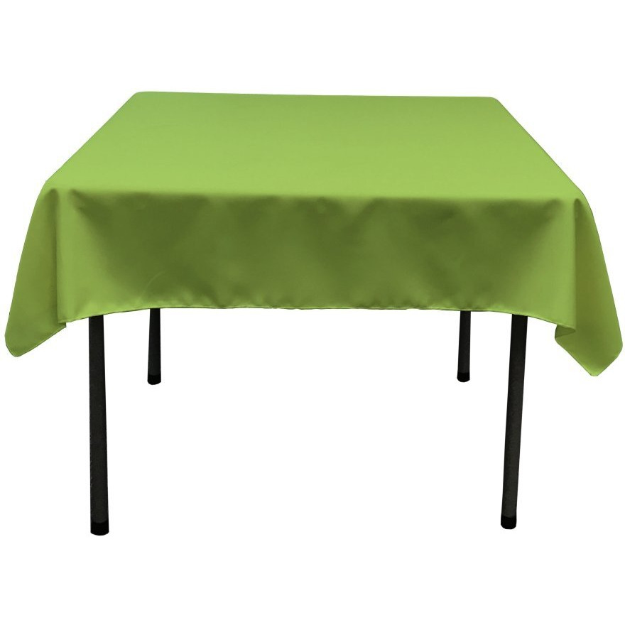 TCpop58x58-LimeP84 Polyester Poplin Square Tablecloth  Lime - 58 x 58 in.