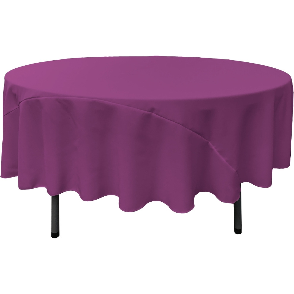 TCpop90R-MagentaP81 Polyester Poplin Tablecloth  Magenta - 90 in. Round