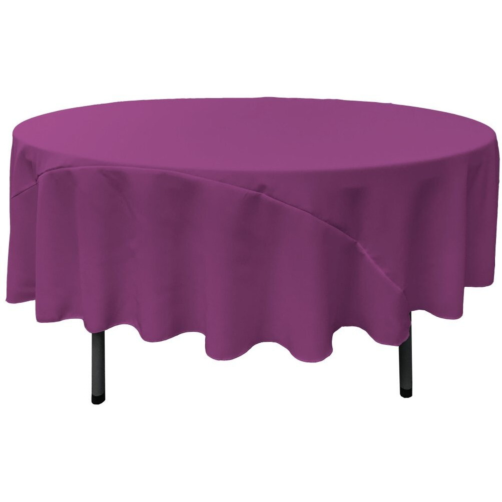TCpop90R-MagentaP81 Polyester Poplin Tablecloth  Magenta - 90 in. Round