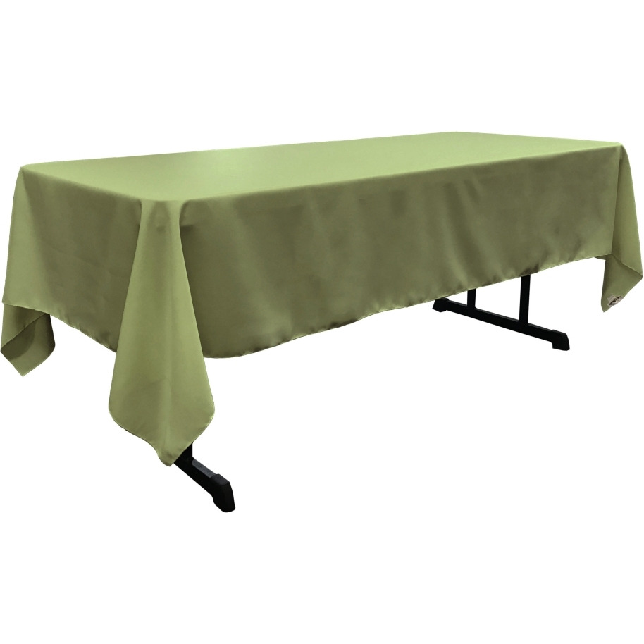 TCpop60x108-SageDrkP39 Polyester Poplin Rectangular Tablecloth  Dark Sage - 60 x 108 in.