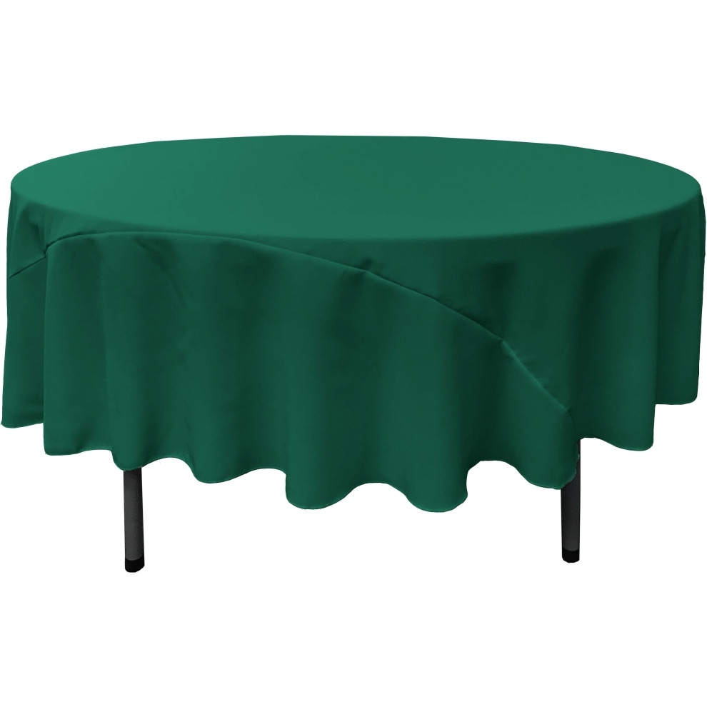 TCpop90R-TealP43 Polyester Poplin Tablecloth  Teal - 90 in. Round