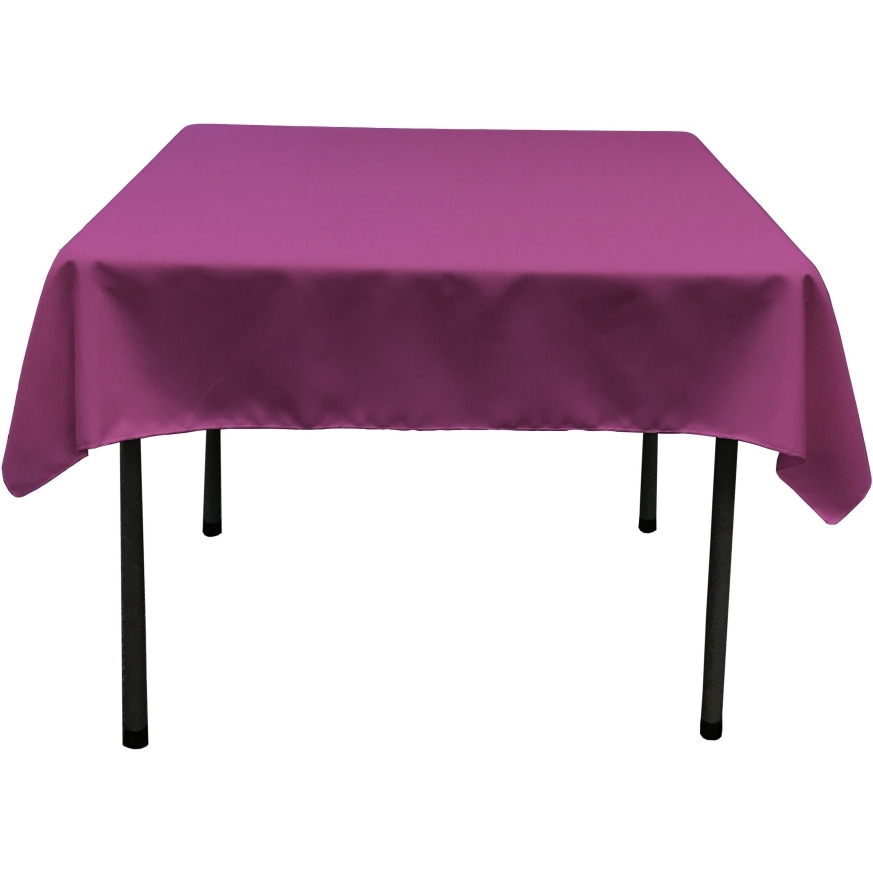 TCpop58x58-MagentaP81 Polyester Poplin Square Tablecloth  Magenta - 58 x 58 in.