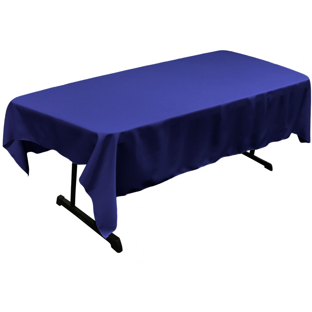 TCpop60x90-RoyalP50 Polyester Poplin Rectangular Tablecloth  Royal Blue - 60 x 90 in.