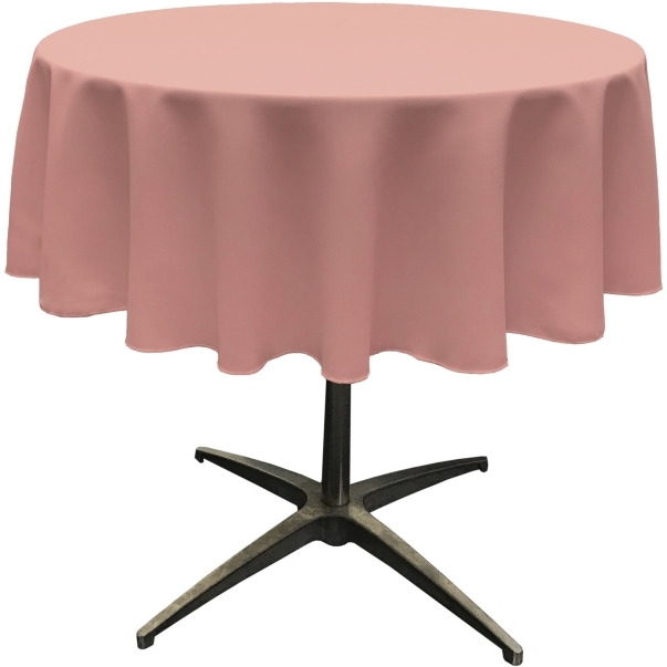 TCpop58R-RoseP79 Polyester Poplin Tablecloth  Dusty Rose - 58 in. Round