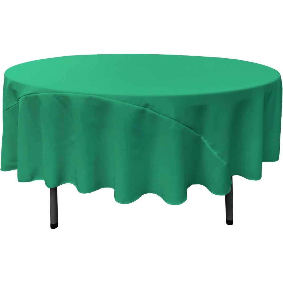 TCpop90R-JadeP53 Polyester Poplin Tablecloth  Jade - 90 in. Round