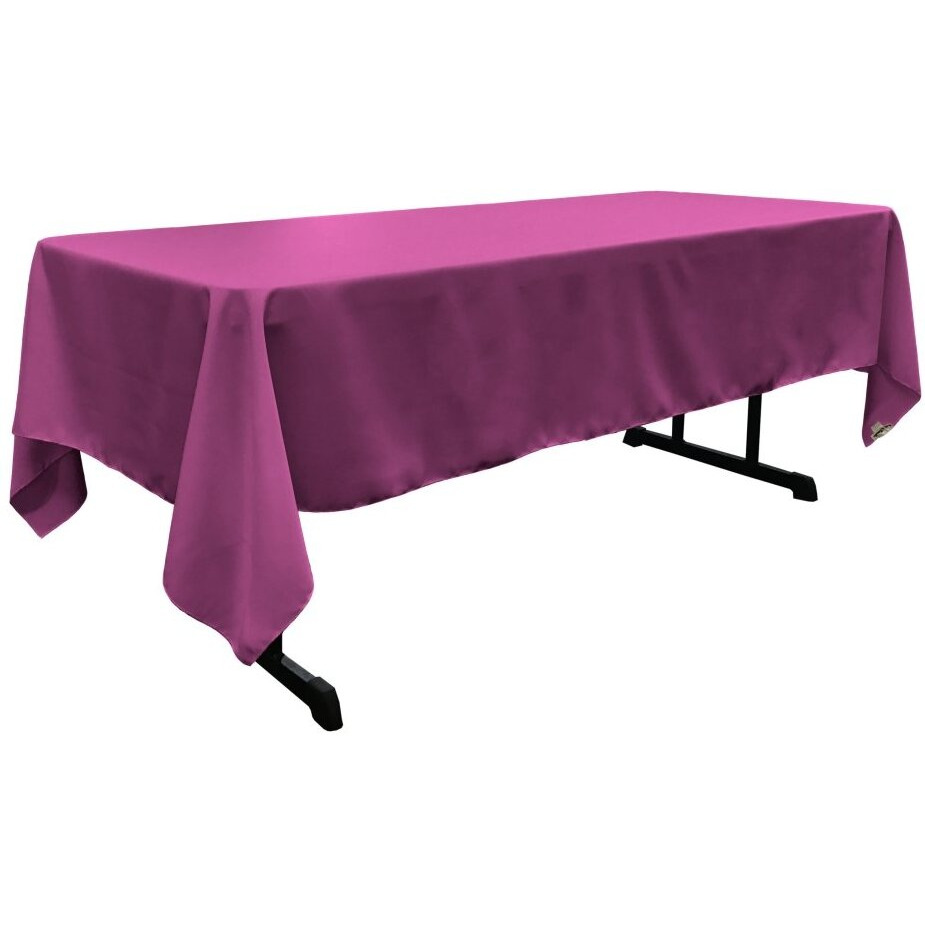 TCpop60x120-MagentaP81 Polyester Poplin Rectangular Tablecloth  Magenta - 60 x 120 in.