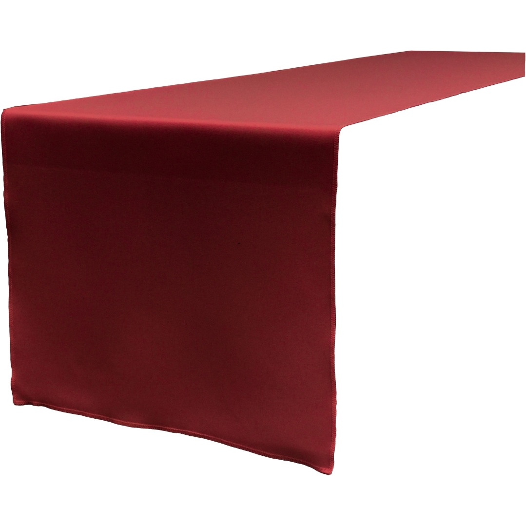 TCpop14x108-CranberryP28 Polyester Poplin Table Runner  Cranberry - 14 x 108 in.