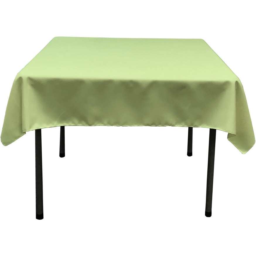 TCpop52x52-SageP19 Polyester Poplin Square Tablecloth  Sage - 52 x 52 in.