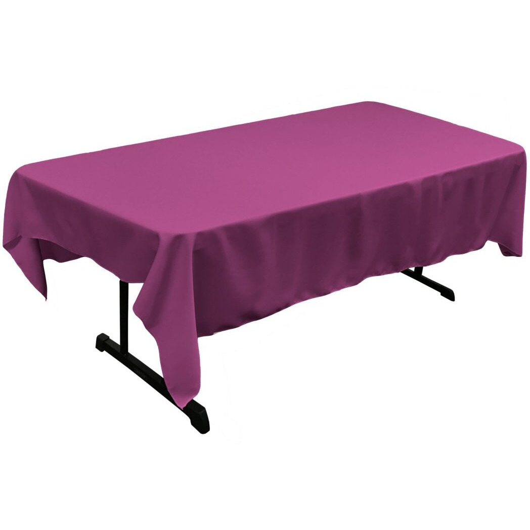 TCpop60x90-MagentaP81 Polyester Poplin Rectangular Tablecloth  Magenta - 60 x 90 in.