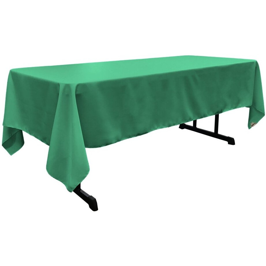 TCpop60x126-JadeP53 Polyester Poplin Rectangular Tablecloth  Jade - 60 x 126 in.