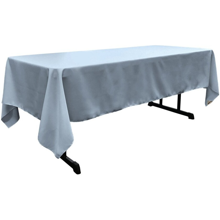 TCpop60x108-BlueLightP18 Polyester Poplin Rectangular Tablecloth  Light Blue - 60 x 108 in.