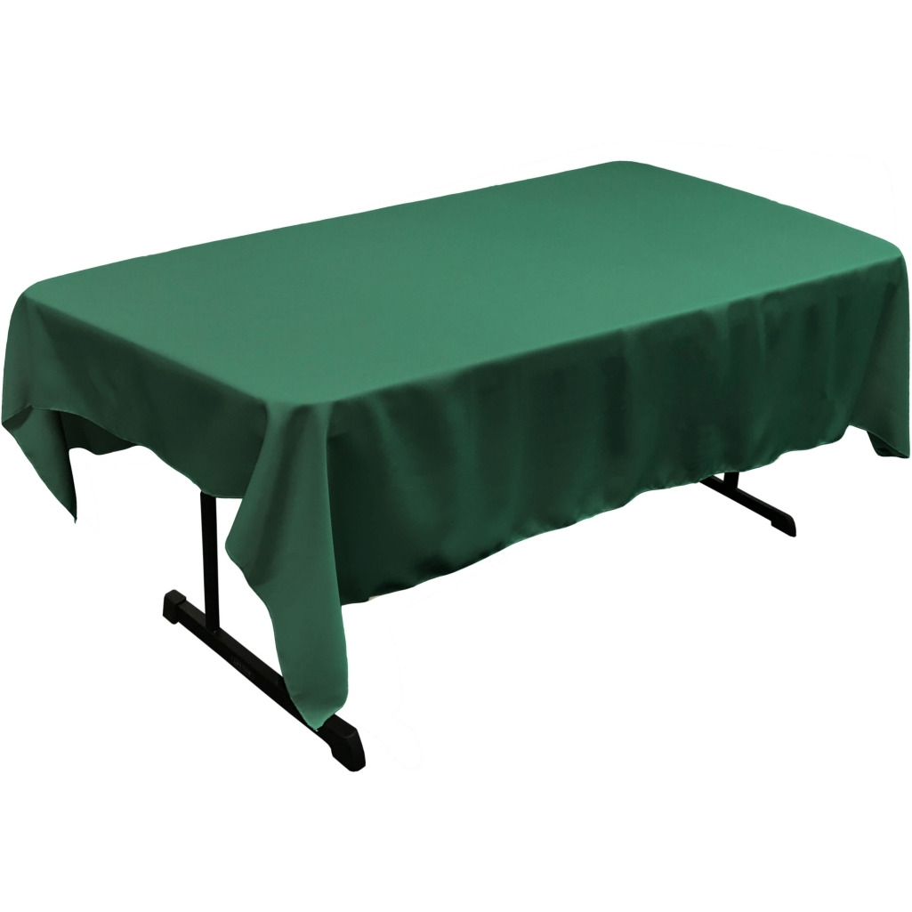 TCpop60x90-TealP43 Polyester Poplin Rectangular Tablecloth  Teal - 60 x 90 in.