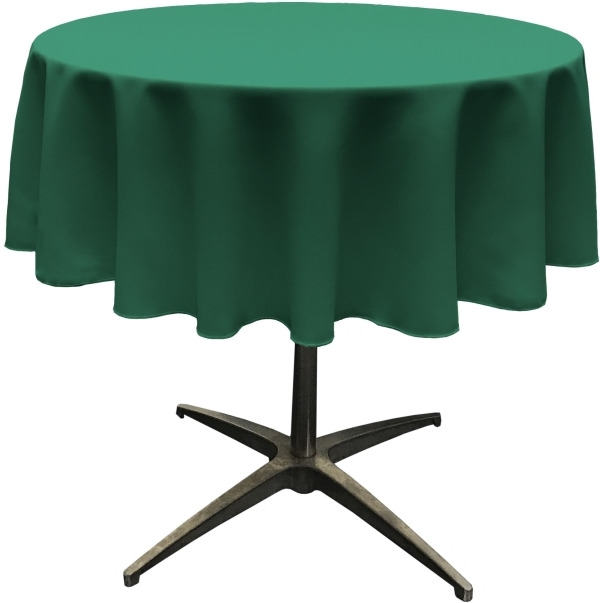 TCpop58R-TealP43 Polyester Poplin Tablecloth  Teal - 58 in. Round