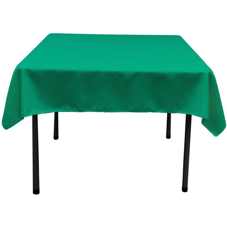 TCpop58x58-JadeP53 Polyester Poplin Square Tablecloth  Jade - 58 x 58 in.