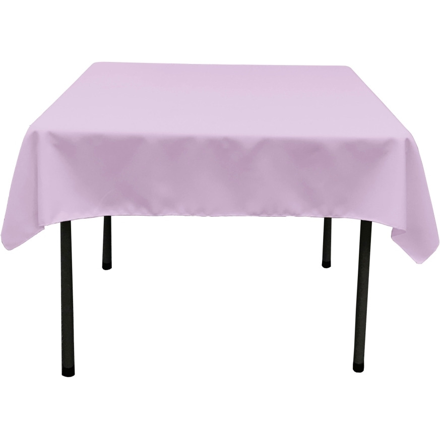 TCpop52x52-LilacP45 Polyester Poplin Square Tablecloth  Lilac - 52 x 52 in.