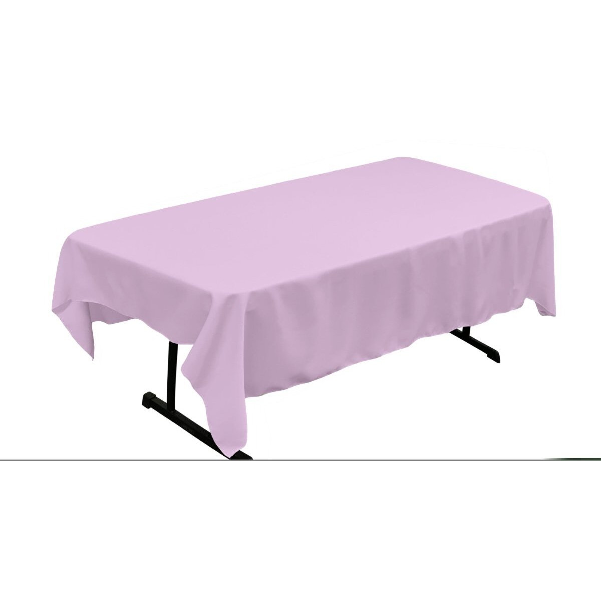TCpop60x90-LilacP45 Polyester Poplin Rectangular Tablecloth  Lilac - 60 x 90 in.