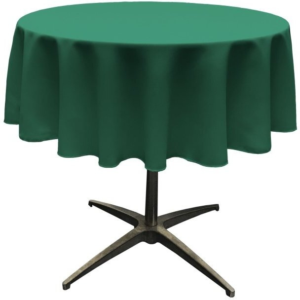 TCpop51R-TealP43 Polyester Poplin Tablecloth  Teal - 51 in. Round