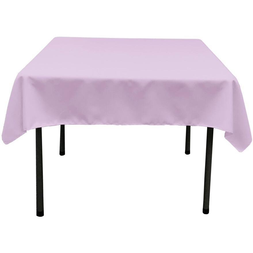 TCpop58x58-LilacP45 Polyester Poplin Square Tablecloth  Lilac - 58 x 58 in.